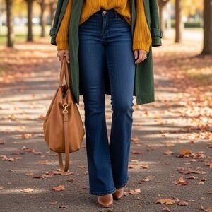 THEORY Vintage Made in USA Dark Wash Bootcut Pocket-Free Stretch Jeans Sz: 6